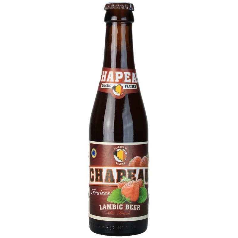 Chapeau Fraise 25 cl - Bière Belge - Brasserie De TRoch